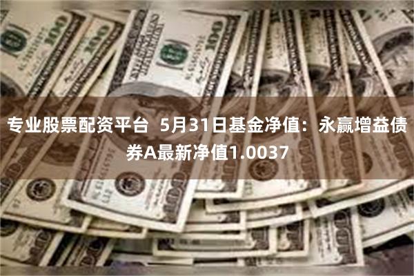 专业股票配资平台  5月31日基金净值：永赢增益债券A最新净值1.0037